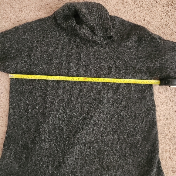 Michael Kors gray oversized cotton polyester wool turtleneck sweater 2 xl - Picture 10 of 10